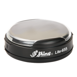 Σφραγίδα SHINY Premier Lite LI-655 Στρογγυλή Μαύρη Φ52mm