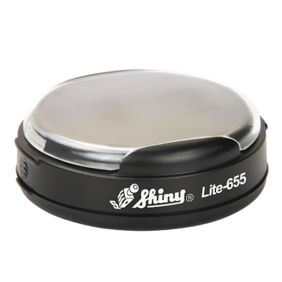 Σφραγίδα SHINY Premier Lite LI-655 Στρογγυλή Μαύρη Φ52mm