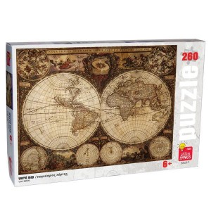 Παζλ Next  "Παγκόσμιος χάρτης", 28x38 εκ.,260 τεμαχίων