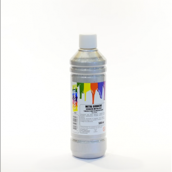 Τέμπερα Colorfix metallic silver 500ml