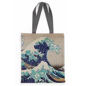 Τσάντα Υφασμάτινη Σουέτ Hokusai – Great Wave off Kanagawa