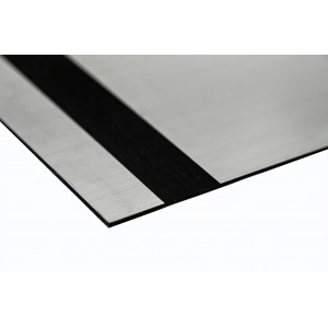 Φύλλο Χάραξης Ασημί-Μαύρο 60x120cm