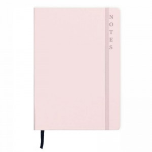 Σημειωματάριο «Soft» Ριγέ 80φ. Α6 9x14cm Pastel Ροζ Ανοιχτό