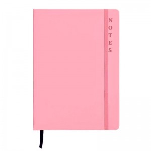 Σημειωματάριο «Soft» Ριγέ 80φ.10,5x7,5cm Pastel Ροζ