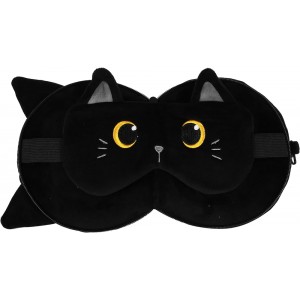 Pillow & Mask I Total Black Cat