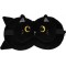 Pillow & Mask I Total Black Cat