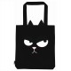 Τσάντα Ώμου Υφασμάτινη Ed, the cat Black 39x42