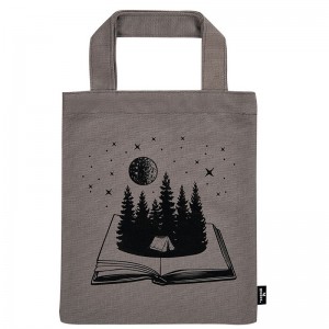 Τσάντα Βιβλίου Υφασμάτινη Imaginary Journey 23x20