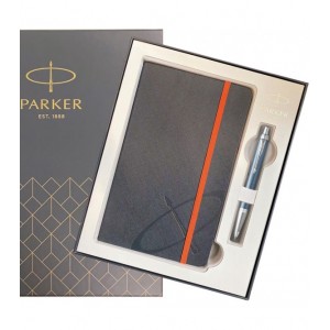 Σετ δώρου Parker Στυλό Ballpen I.M. Premium Blue Grey CT με σημειωματάριο