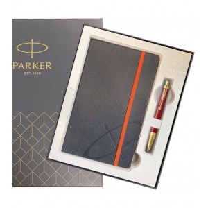 Σετ δώρου Parker Στυλό Ballpen I.M. Premium Red GT με σημειωματάριο