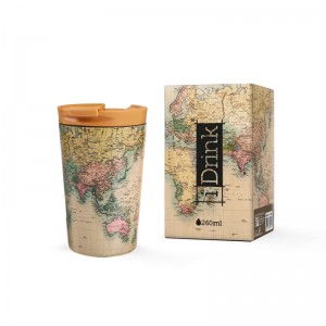 Κούπα Ταξιδίου iDRINK Old Map ID0241 Ανοξείδωτη 260ml
