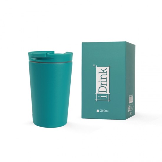 Κούπα Ταξιδίου iDRINK Turquoise ID0239 Ανοξείδωτη 260ml
