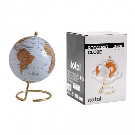 Υδρόγειος i-total CM3312E Rotating Map White 14cm Υδρόγειος i-total CM3312E Rotating Map White 14cm