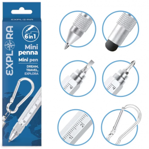 Στυλό Explora mini Μπρελοκ Πολυλειτουργικό 6 in one 