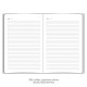 Undated Daily Planner Flexi με λάστιχο 14x20,5εκ. Γκρι