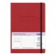 Undated Daily Planner Flexi με λάστιχο 14x20,5εκ. Κόκκινο