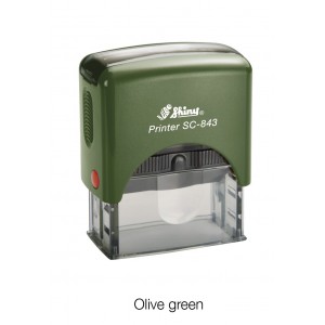 Σφραγίδα SHINY S-843 47x18mm Olive Green