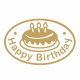  Ανταλλακτικό SHINY για Σφραγίδα Βουλοκέρι "Happy Birthday"