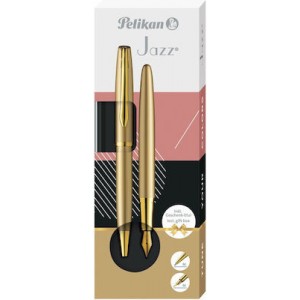 Σετ Pelikan Jazz Noble Χρυσό Στυλό Ballpoint-Πένα σε Θήκη